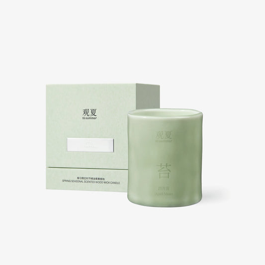 【NEW】APRIL MOSS SCENTED WOOD WICK CANDLE 130g